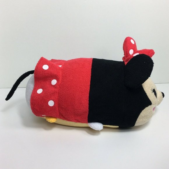Disney Tsum Tsum Plush Minnie Mouse Red Stuffed Animal Polka Dot Toy Pillow 14” - Picture 4 of 12